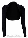 Wholesale Women's Bolero Shrug Set of 6 Black and White - CLOSEOUT CLEARANCE