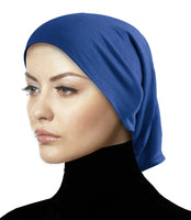 royal blue cotton undercap tube hijab headband