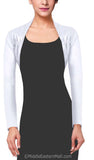 Wholesale Women's Bolero Shrug Set of 6 Black and White - CLOSEOUT CLEARANCE