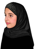 Wholesale 1 Dozen Aiyah Amira Hijab GIRL'S 1 piece Lycra with Rhinestones