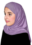 Wholesale 1 Dozen Aiyah Amira Hijab GIRL'S 1 piece Lycra with Rhinestones