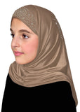 Wholesale 1 Dozen Aiyah Amira Hijab GIRL'S 1 piece Lycra with Rhinestones