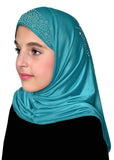 Wholesale 1 Dozen Aiyah Amira Hijab GIRL'S 1 piece Lycra with Rhinestones