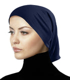 navy blue under scarf tube hijab cap