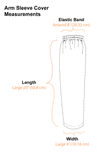 Plus Size Cotton Arm Sleeve Covers 1 Pair Stretchy Elastic