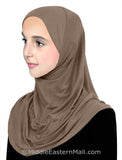 Wholesale 1 Dozen Pre-teen Girls Cotton Amira Hijab 1 piece from 11 years old & up