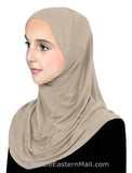 Wholesale 1 Dozen Pre-teen Girls Cotton Amira Hijab 1 piece from 11 years old & up
