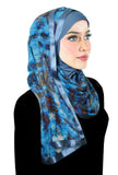 Stylish Mona Kuwaiti Hijabs with Wrap Shawl