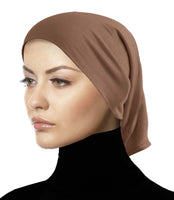 tan undercap cotton tube hijab cap headband