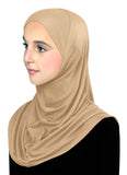 Wholesale 1 Dozen Pre-teen Girls Cotton Amira Hijab 1 piece from 11 years old & up