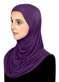 Wholesale 1 Dozen Pre-teen Girls Cotton Amira Hijab 1 piece from 11 years old & up