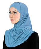 NEW 2024 Amira Hijab Silky LYCRA 2 piece Muslim Women's Head Scarf