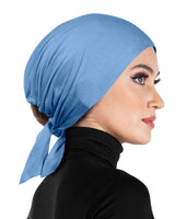 Women's Tie Bonnet Hat Cotton Head Scarf Beanie Cap