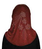 Wholesale 1 Dozen Aiyah Amira Hijab GIRL'S 1 piece Lycra with Rhinestones
