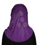 Wholesale 1 Dozen Aiyah Amira Hijab GIRL'S 1 piece Lycra with Rhinestones