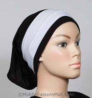 One dozen Classic poly headband in 6 White 6 Black - MiddleEasternMall