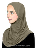 Medium Pre-Teen Girl's Cotton Hijab 1 piece Hijabs - CLEARANCE