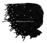 black Salma Hijab Lace Cap