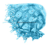 baby blue Salma Hijab Lace Cap