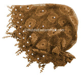 brown Salma Hijab Lace Cap