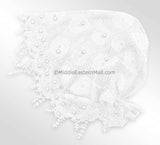 white Salma Hijab Lace Cap