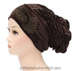 Wholesale set of 6  Velvet Royal Snood Caps in 3 different colors
